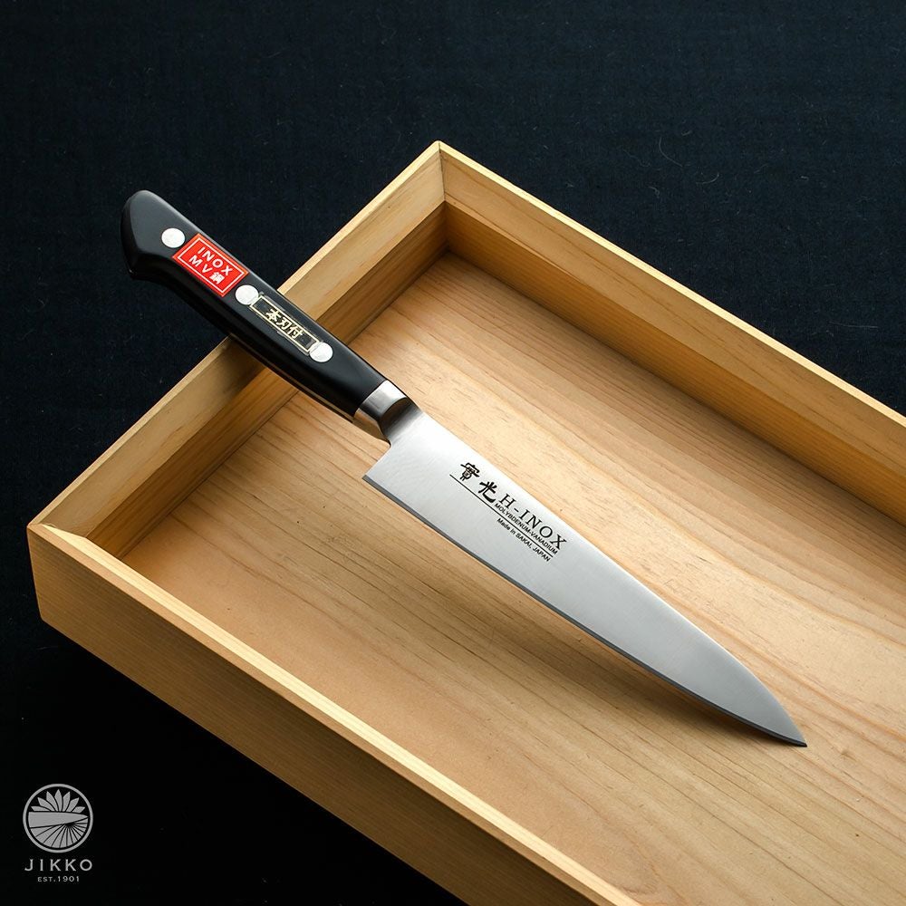 ペティナイフ] INOX ツバ付 ペティ 180mm | 包丁通販なら明治33年創業