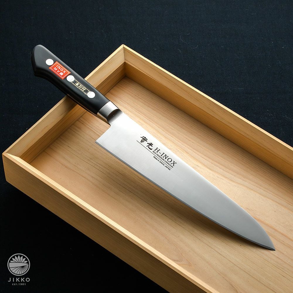 牛刀] INOX ツバ付 牛刀 180mm レビュー | 包丁通販なら明治33年創業の