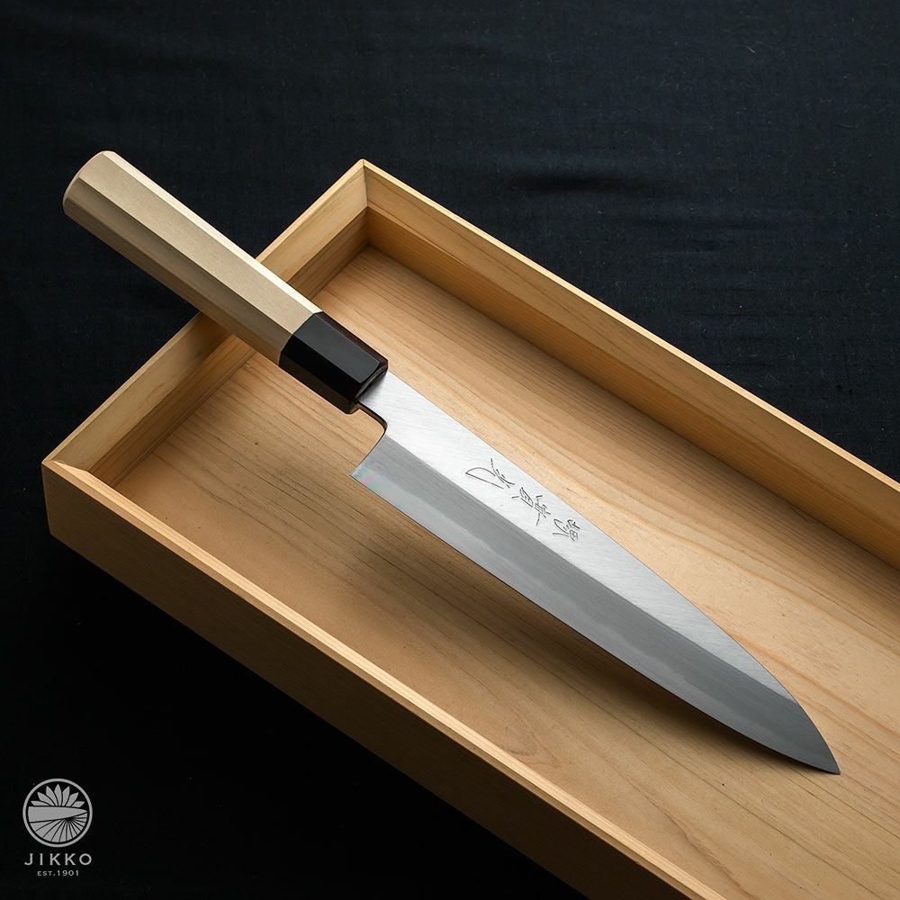 片刃牛刀】白紙2号 | 包丁通販なら明治33年創業の大阪 堺の實光刃物
