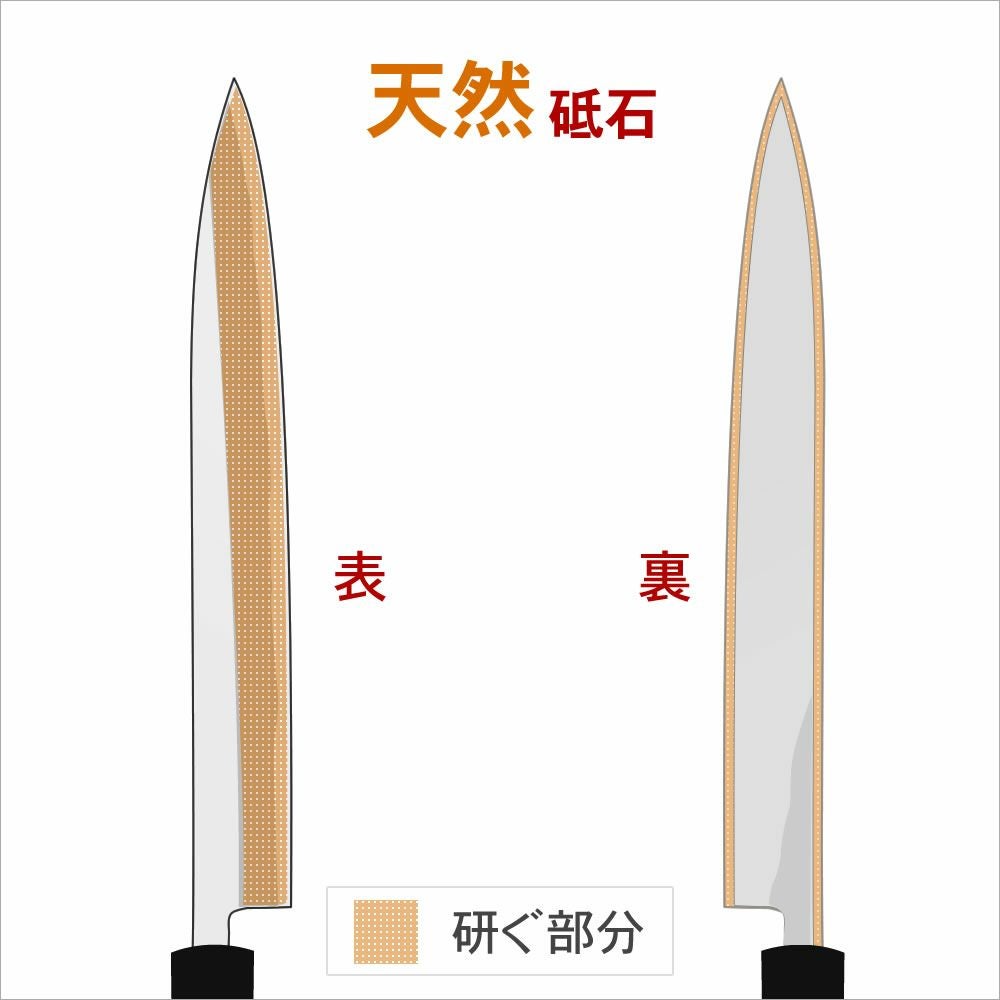 天然砥石】本刃付け （片刃） | 包丁通販なら明治33年創業の大阪 堺の