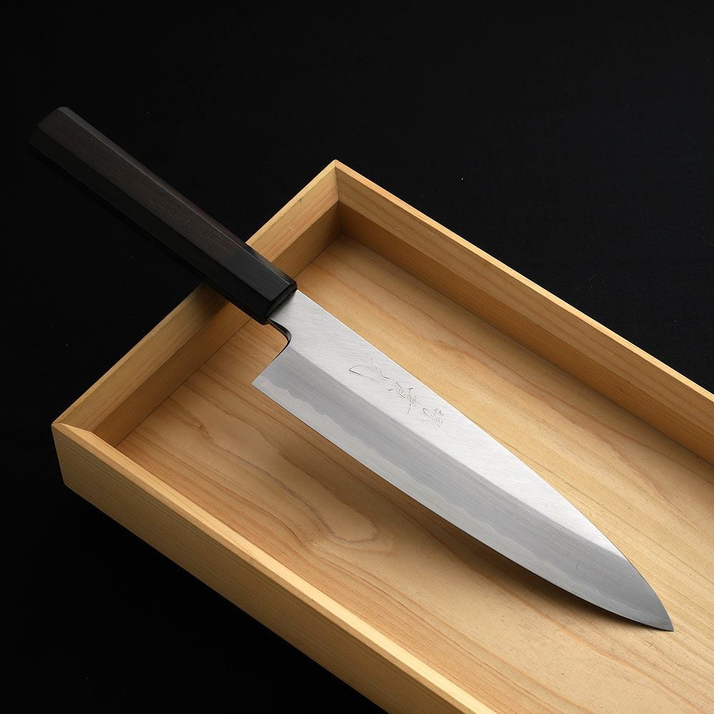 片刃牛刀】銀3 | 包丁通販なら明治33年創業の大阪 堺の實光刃物 (じっこう)