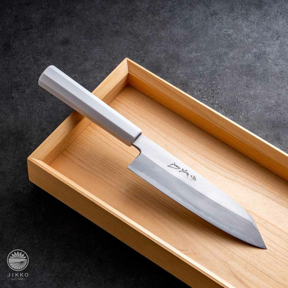 片刃三徳】銀3 | 包丁通販なら明治33年創業の大阪 堺の實光刃物 (じっこう)