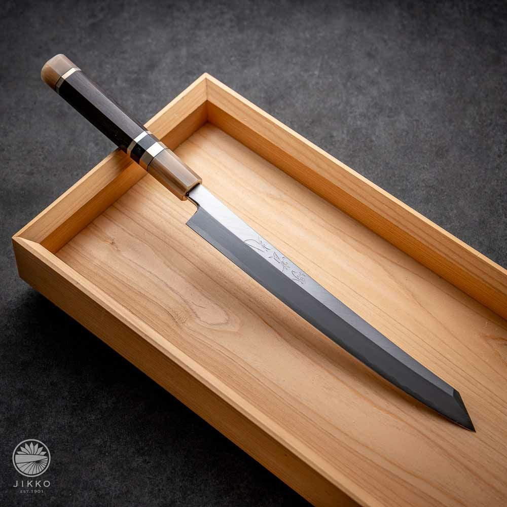 ジ*ス様 實光刃物【銀座 白】 切付刺身包丁27cm 鞘付き 至光(しこう) 白】 切付刺身 | 包丁通販なら明治33年創業の大阪 堺の實