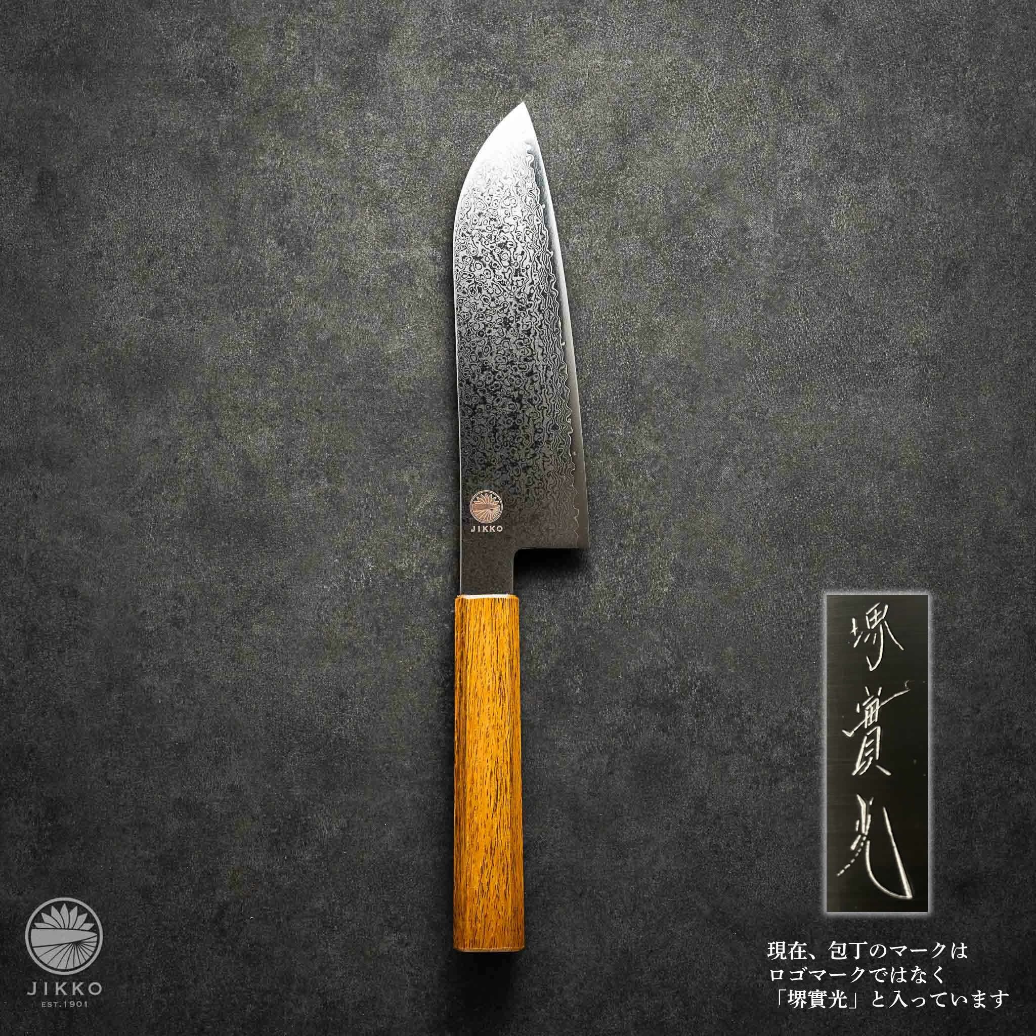 JIKKO 實光 先丸刺身包丁 ダマスカス 青鋼一号 300mm 尺 黒檀八角柄 刺身先丸】日本鋼 | 包丁通販なら明治33年創業の大阪 堺の實光刃物
